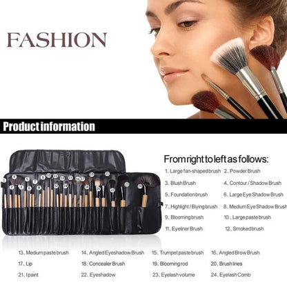 Gift Bag Of 24 Pcs Makeup Brush Sets