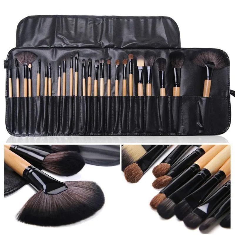 Gift Bag Of 24 Pcs Makeup Brush Sets